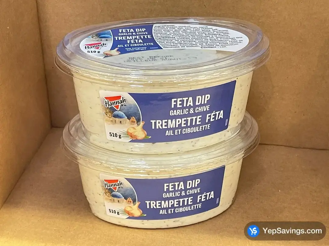 HANNAH GARLIC & CHIVE FETA 510 g - Costco Canada (ITM 1085510)