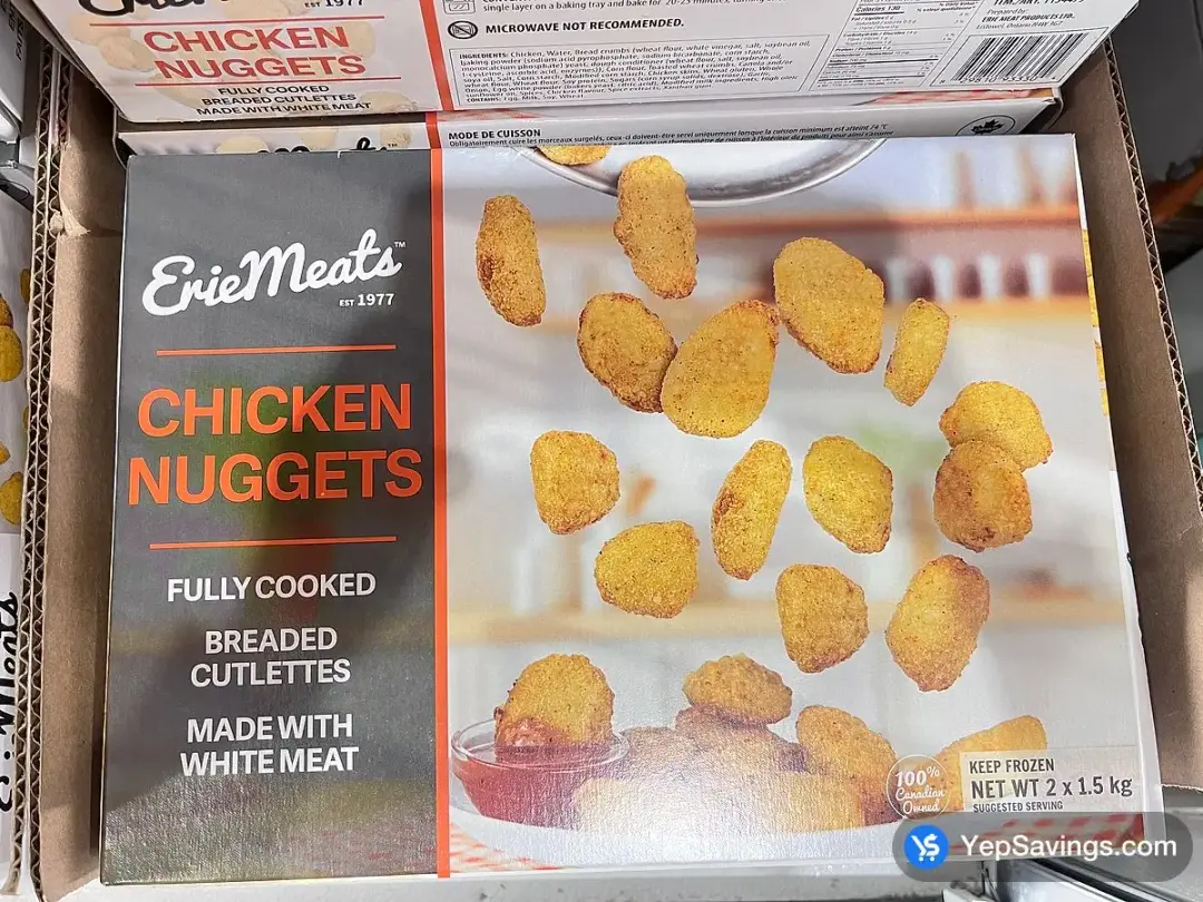 ERIE MEATS CHICKEN NUGGETS 3 kg - Costco Canada (ITM 1154479)