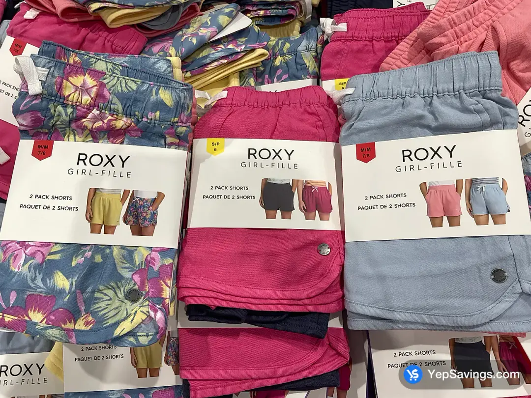 ROXY 2PK SHORTS GIRLS SIZES XS-XL - Costco Canada (ITM 1864697)