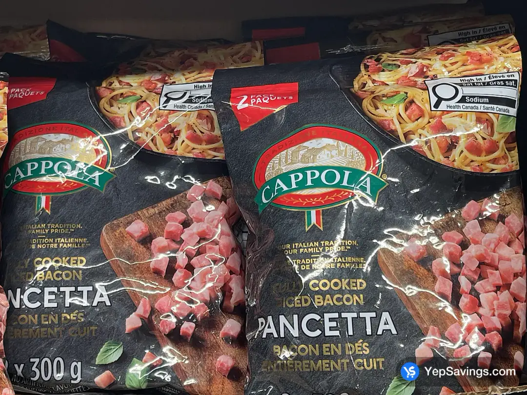 CAPPOLA DICED PANCETTA 2 x 300 g - Costco Canada (ITM 2043400)
