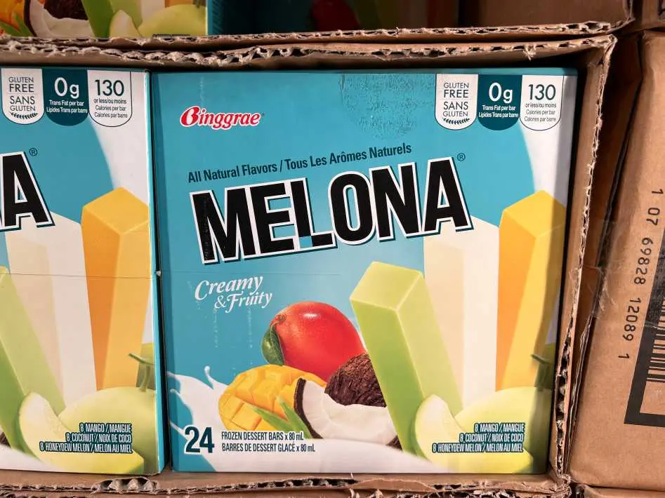 MELONA FROZEN DESSERT BARS 24 x 80 ml - Costco Canada (ITM 1239150)