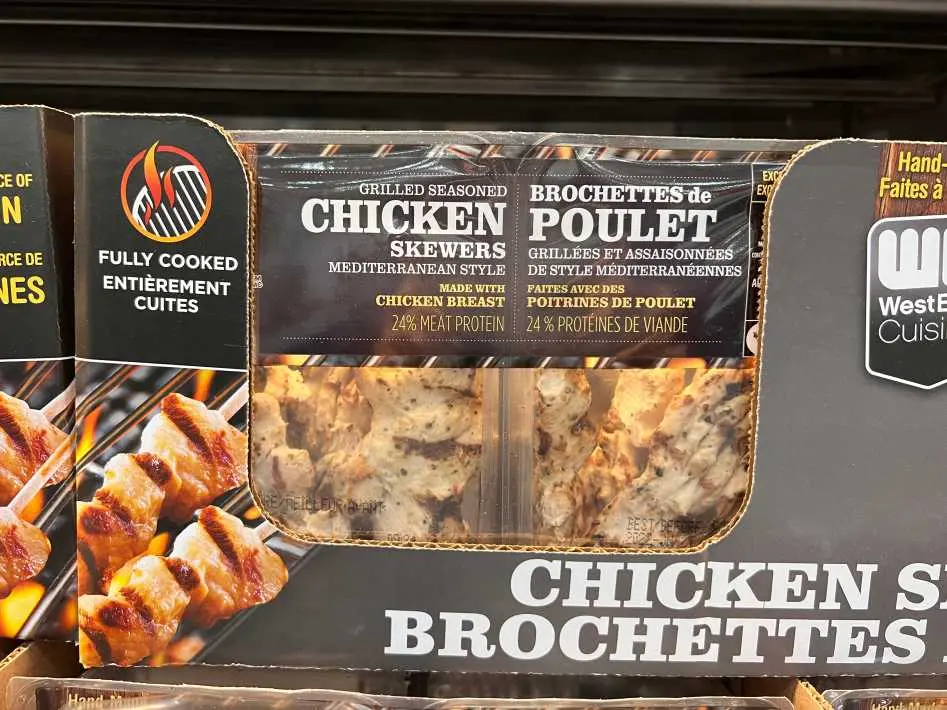 WESTEND CUISINE CHICKEN SKEWERS 600 g - Costco Canada (ITM 391611)