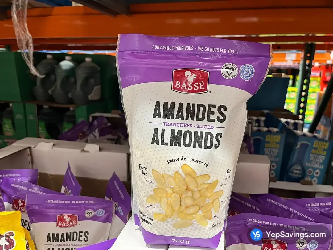BASSÉ SLICED ALMONDS 700 g - Costco Canada (ITM 1008327)