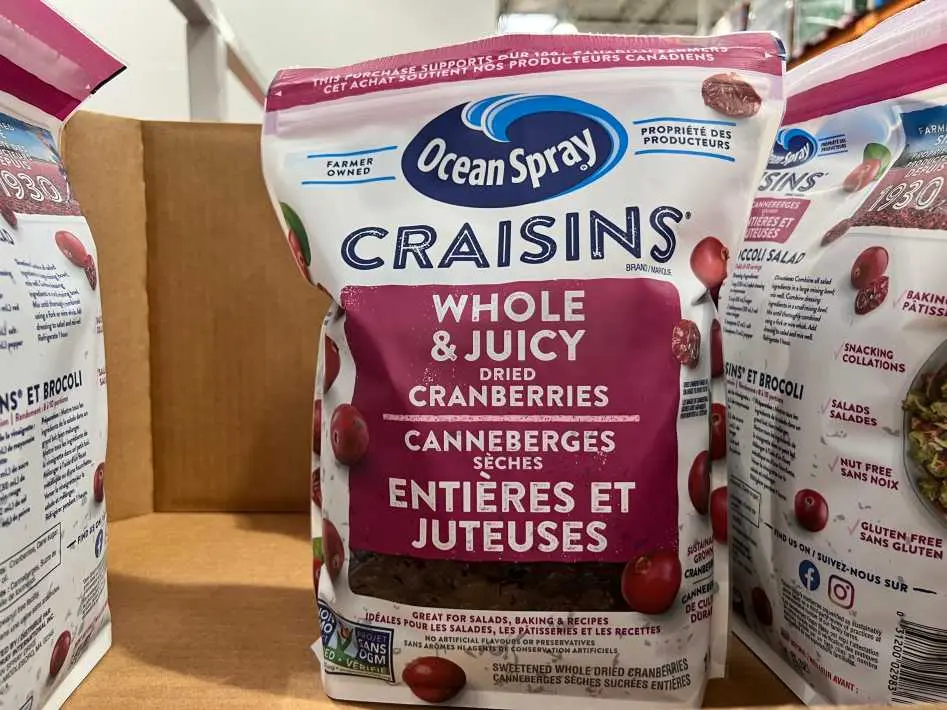OCEAN SPRAY CRAISINS 1.8 kg - Costco Canada (ITM 1188137)