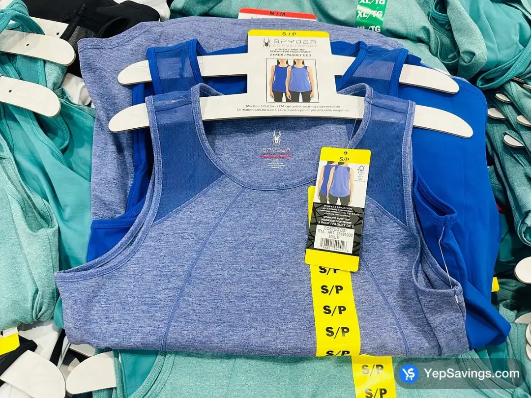 SPYDER 2PK ACTIVE TANK + LADIES SIZES S - XXL - Costco Canada (ITM 3191000)