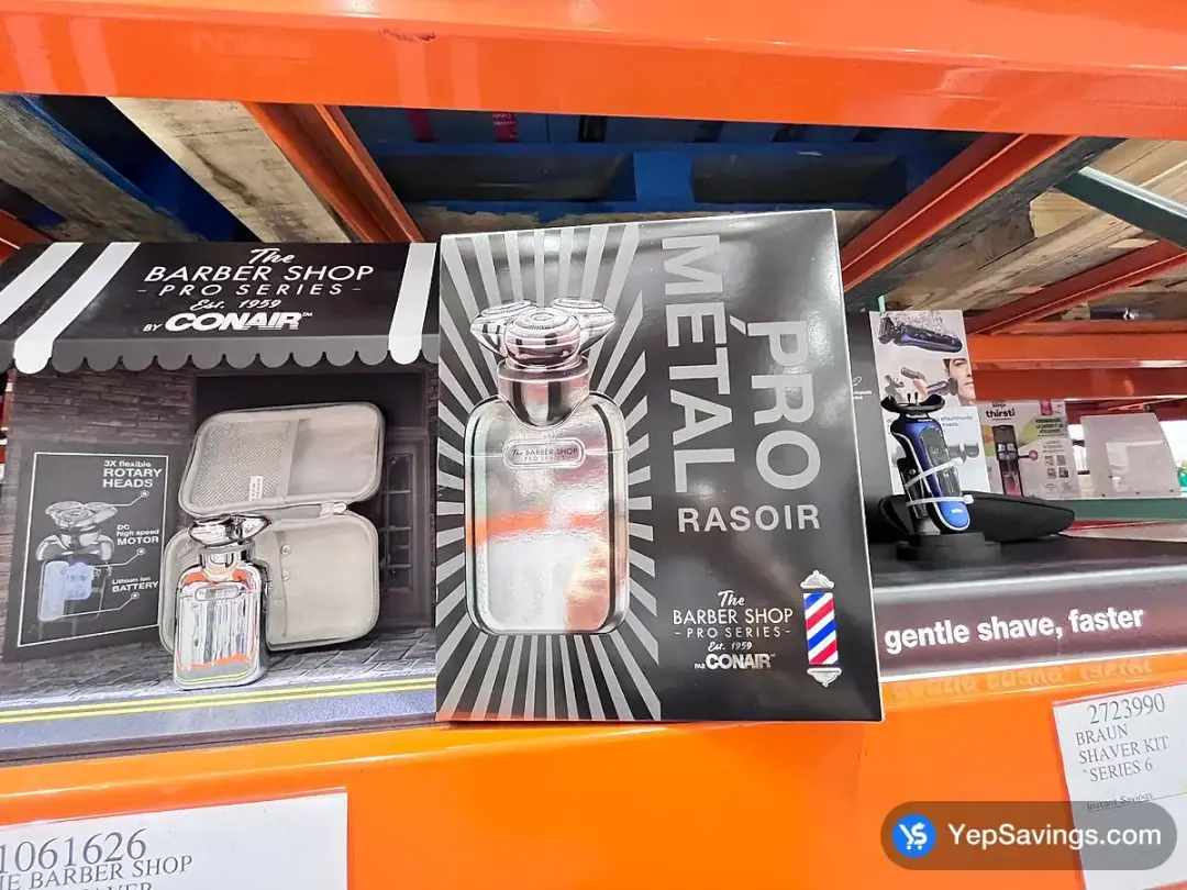THE BARBER SHOP FLASK SHAVER METAL PRO SERIES - Costco Canada (ITM 1061626)