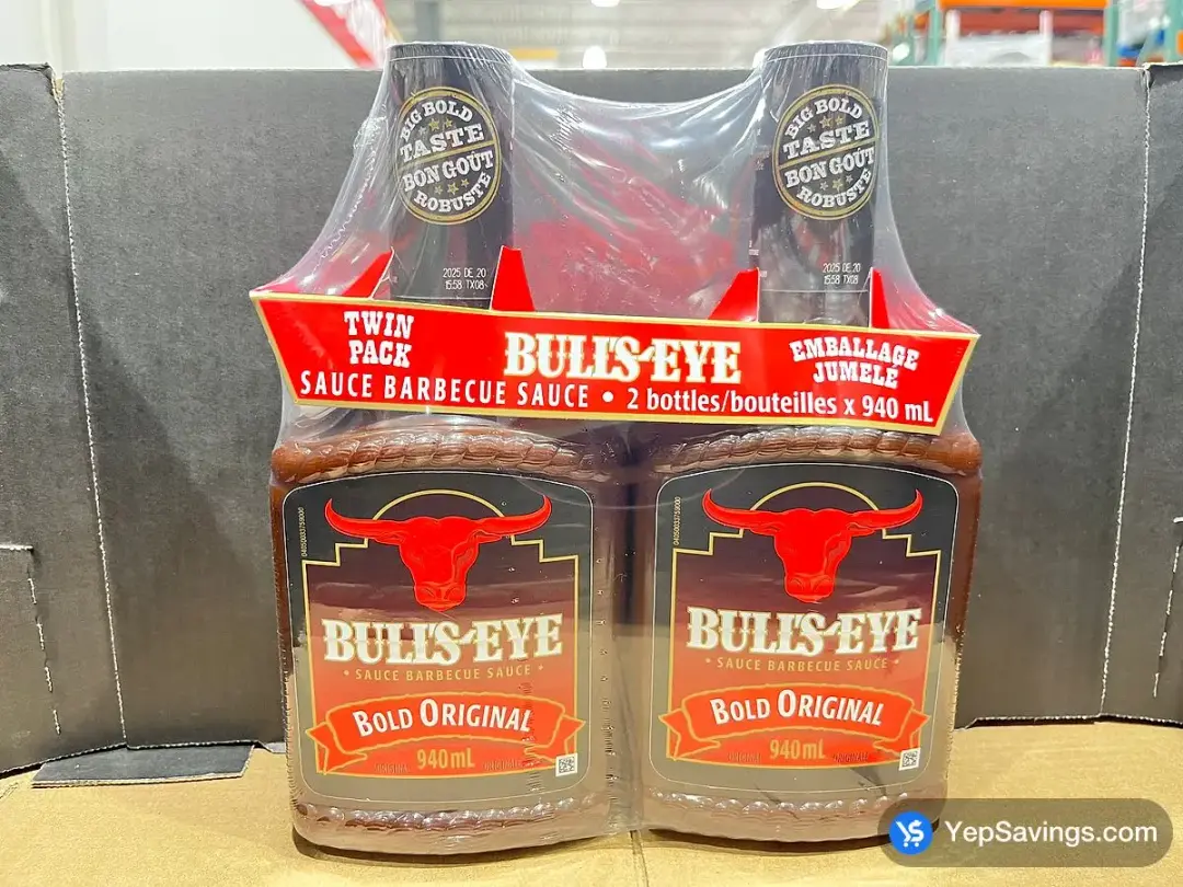 BULL'S-EYE ORIGINAL BARBECUE SAUCE 2 X 940 ml - Costco Canada (ITM 449002)