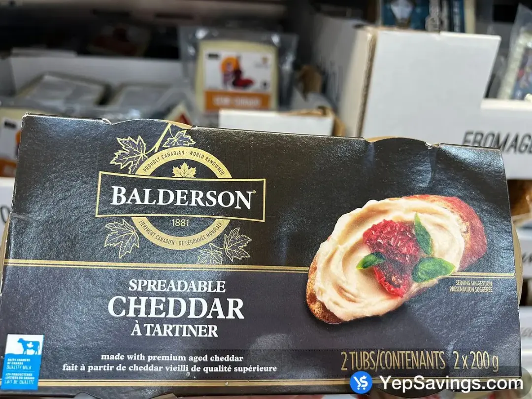 BALDERSON SPREADABLE CHEESE 2 x 200 g - Costco Canada (ITM 361057)
