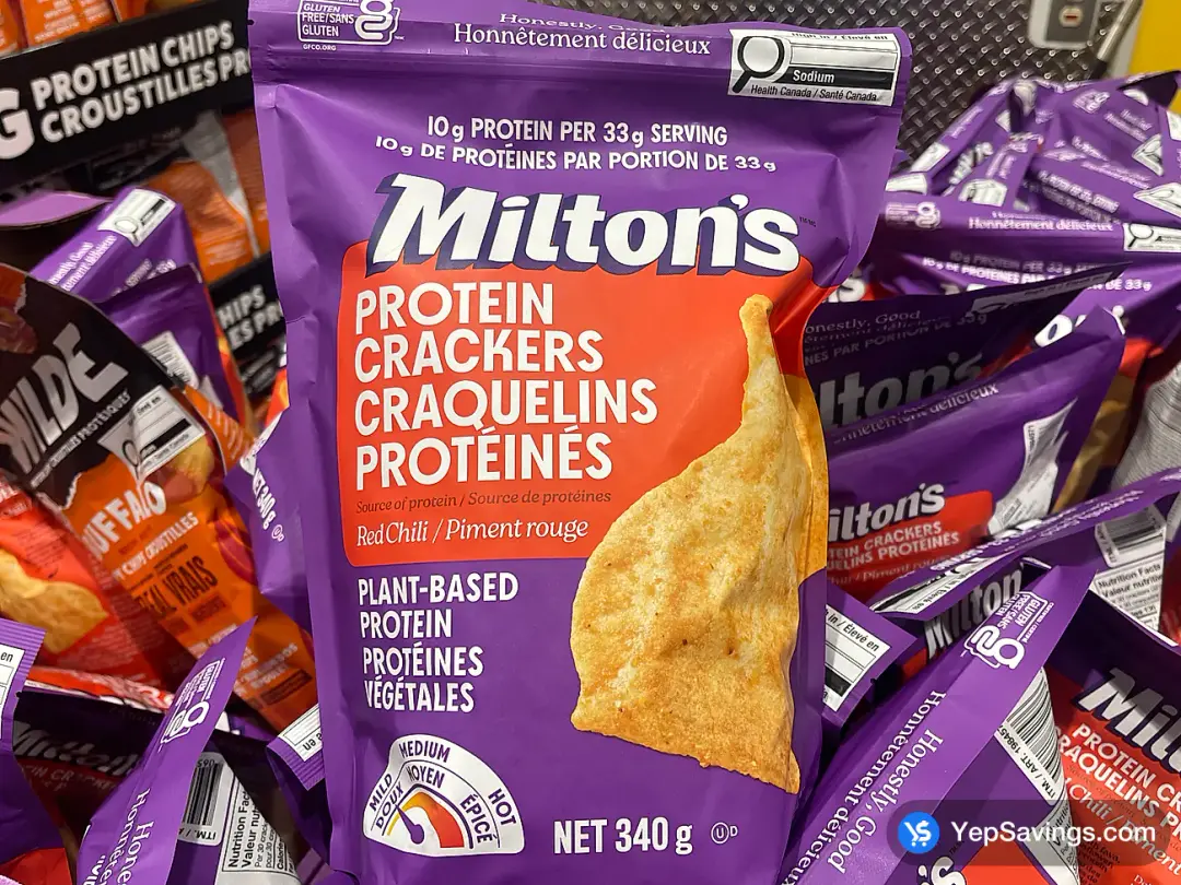 MILTON'S PROTEIN CRACKERS 340 g - Costco Canada (ITM 1984571)