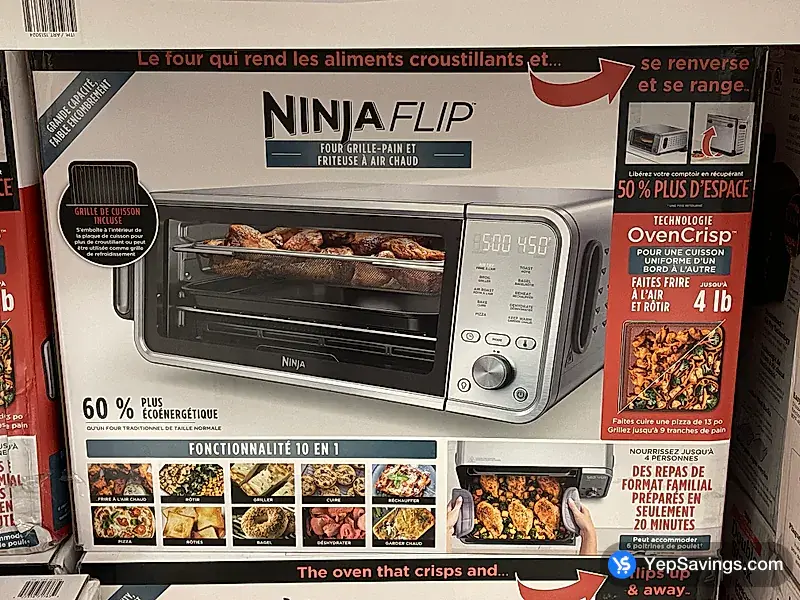 Costco NINJA FLIP TOASTER OVEN & AIR FRYER