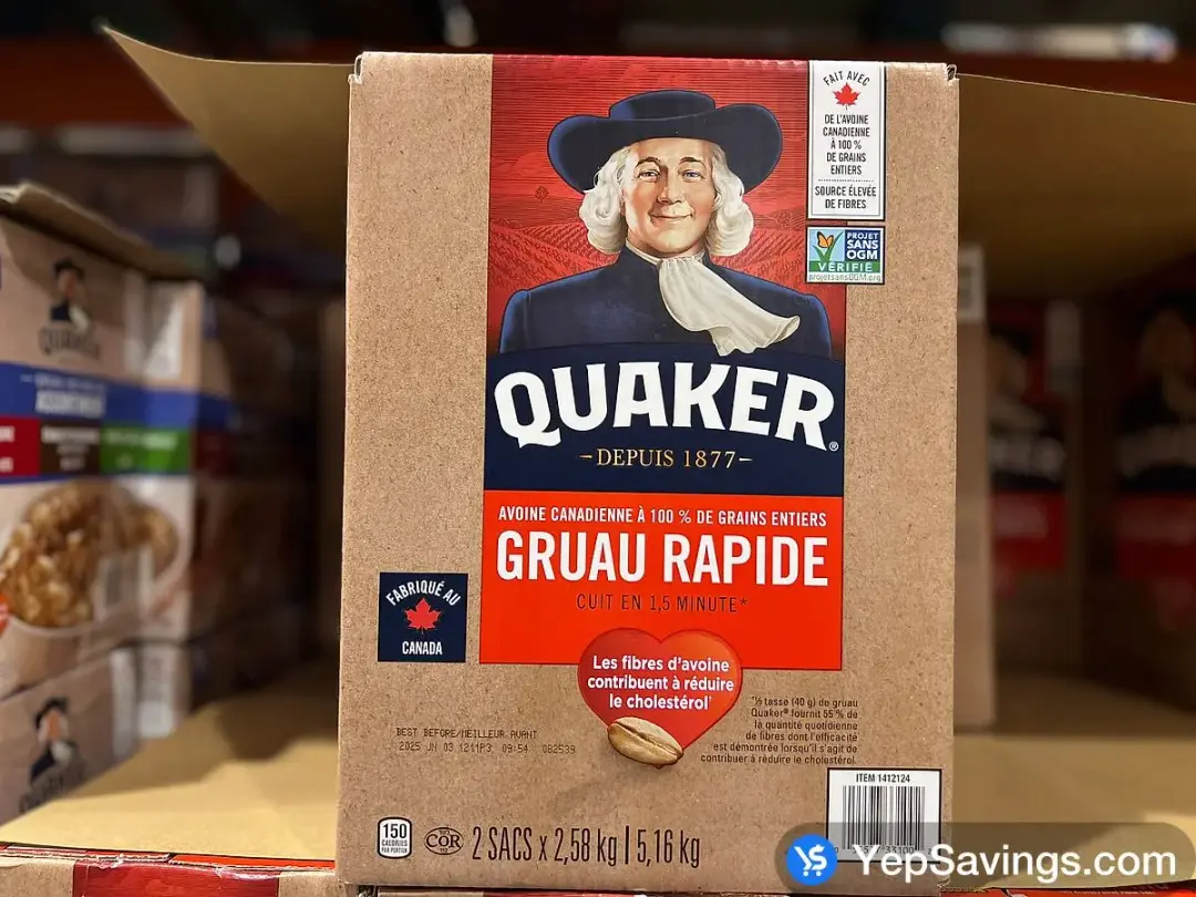 QUAKER QUICK OATS 5.16 kg - Costco Canada (ITM 1412124)