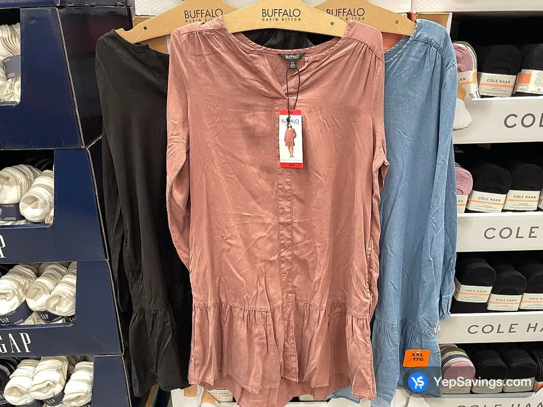 BUFFALO LONG SLEEVE DRESS WOMENS SIZES S - XXL - Costco Canada (ITM 1886253)