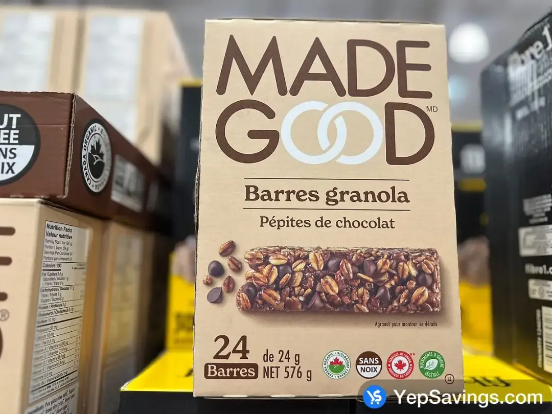 MADE GOOD ORGANIC GRANOLA BARS 24 × 24 g - Costco Canada (ITM 1158349)