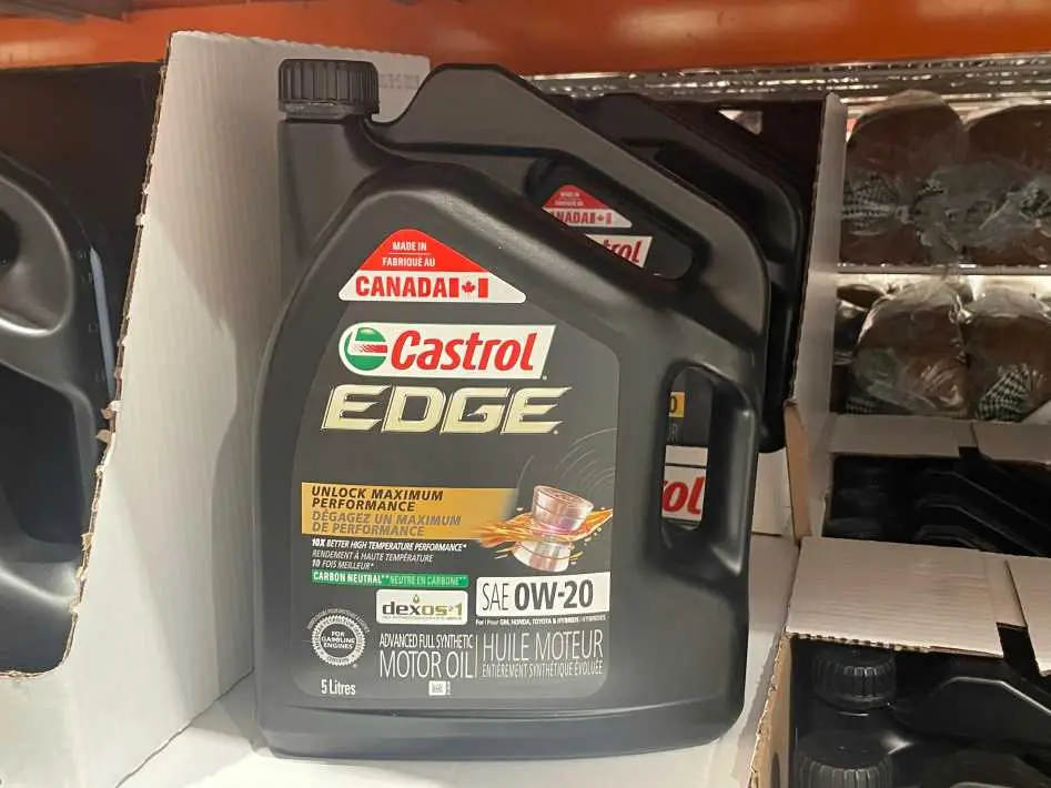 CASTROL EDGE OW-20 SYNTHETIC OIL 5 LITRE - Costco Canada (ITM 1253919)