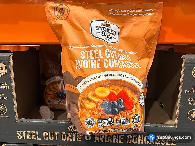 Costco STOKED OATS QUICK STEEL CUT OATS 3 kg