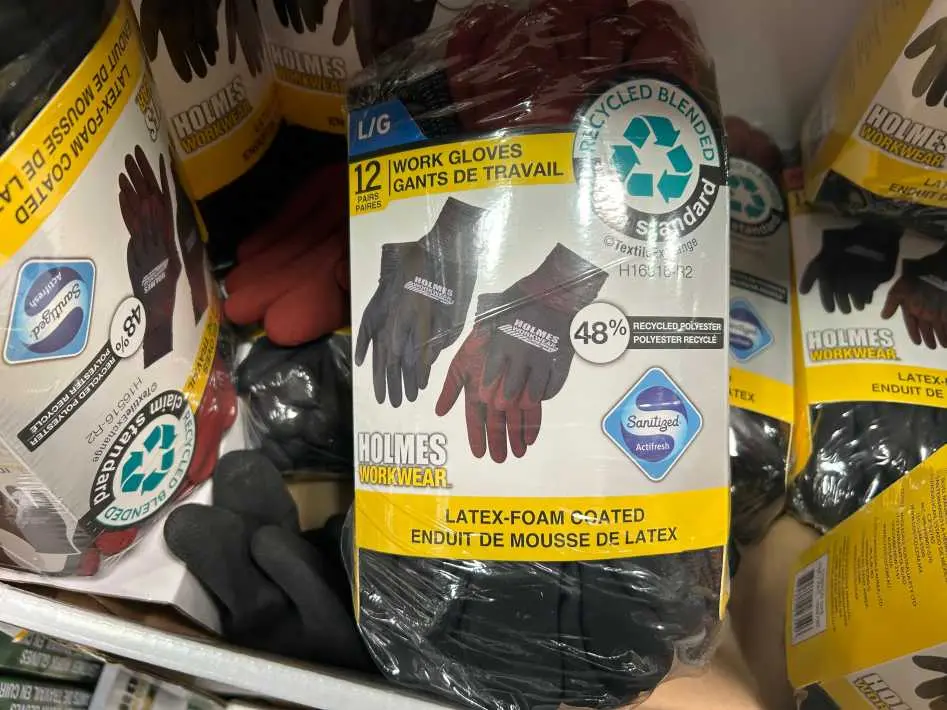 HOLMES WORK GLOVES PACK OF 12 SIZES : M - L - Costco Canada (ITM 1684730)