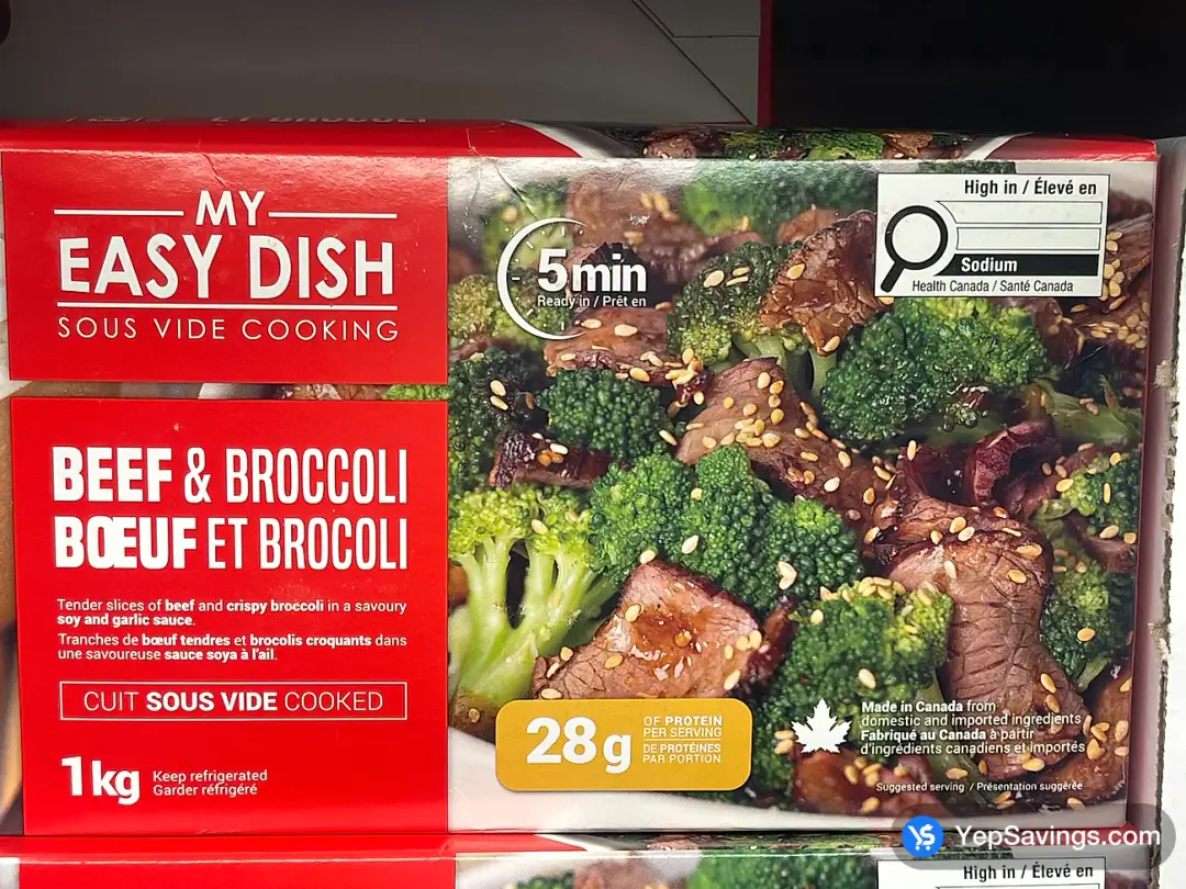 MY EASY DISH BEEF AND BROCCOLI 1 kg - Costco Canada (ITM 1968501)
