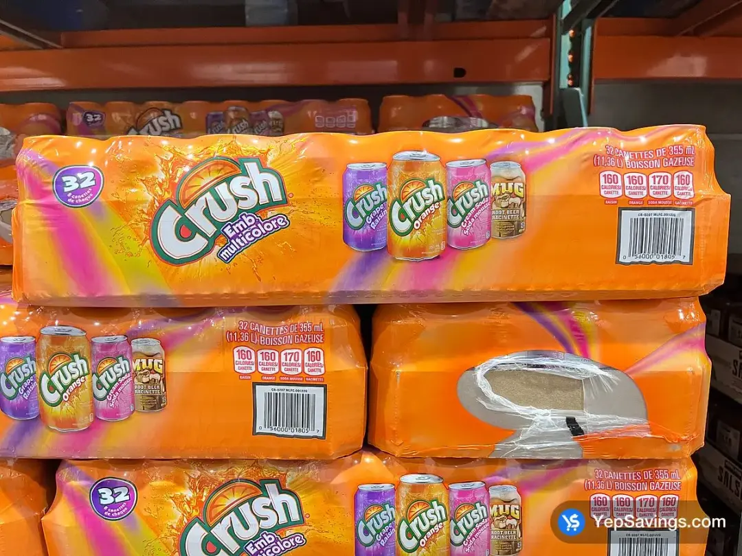 CRUSH RAINBOW PACK 32 x 335 mL - Costco Canada (ITM 308636)