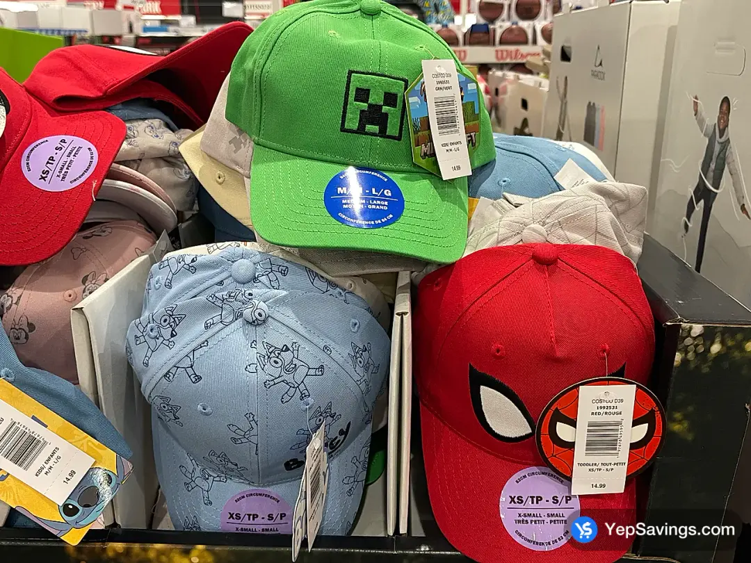 LICENCED ADJUSTABLE HAT 2PK KIDS SIZES XS/S - M/L - Costco Canada (ITM 1992531)