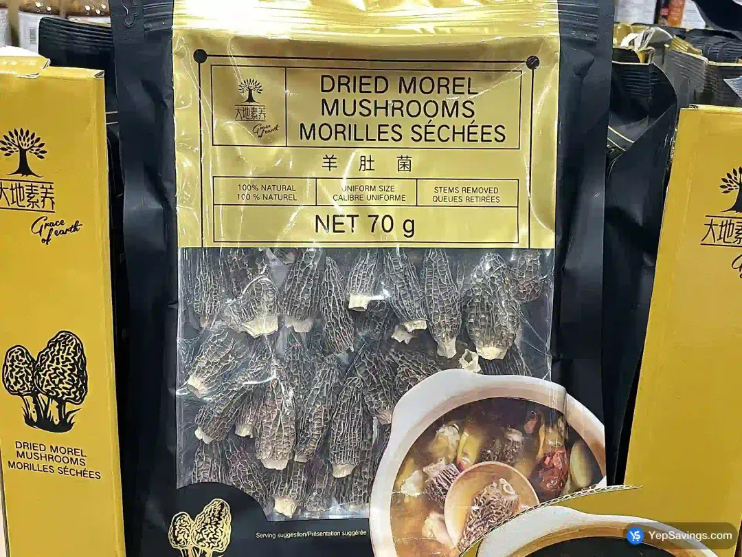 GRACE OF EARTH MOREL MUSHROOMS 70 g - Costco Canada (ITM 2001164)