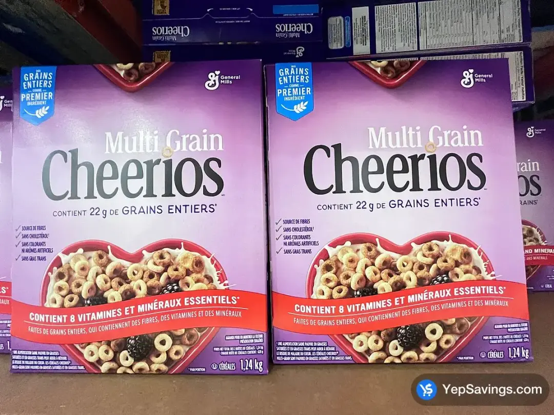 GENERAL MILLS MULTIGRAIN CHEERIOS 1.24 kg - Costco Canada (ITM 1134671)