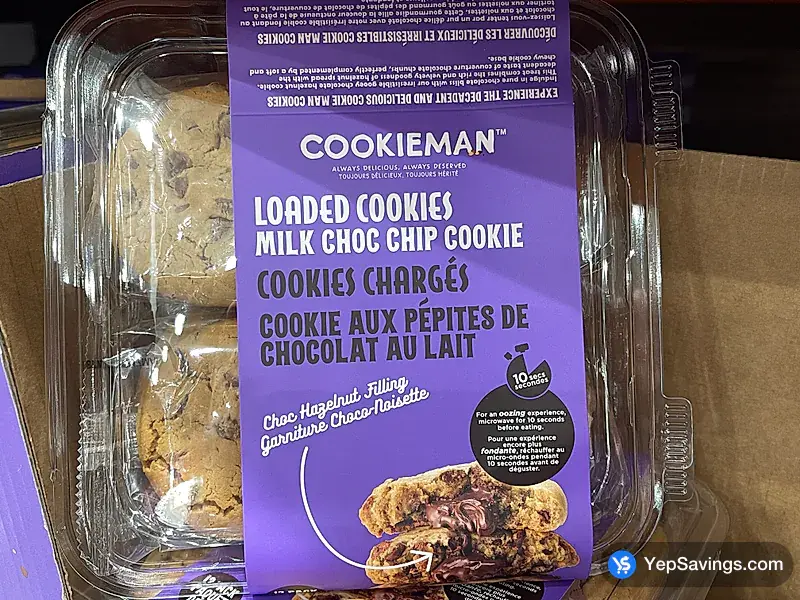 Costco COOKIEMAN CHOCOLATE CHIP COOKIES 12 x 60 g