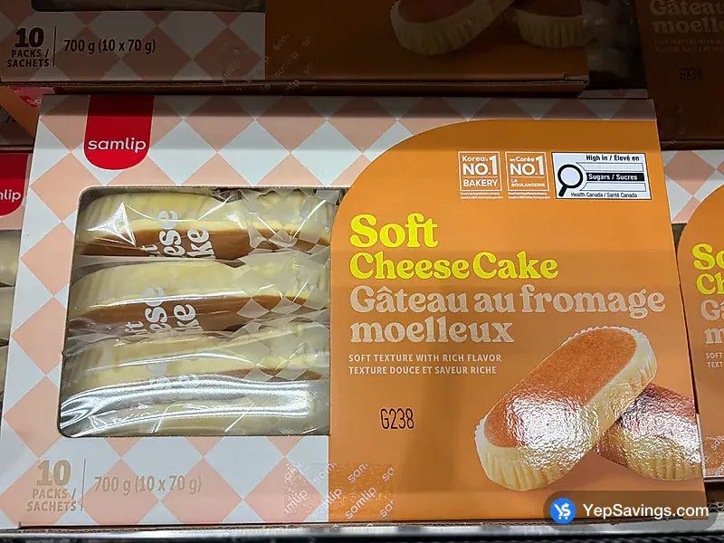 Costco SAMLIP SOFT CHEESECAKE 10 x 70g