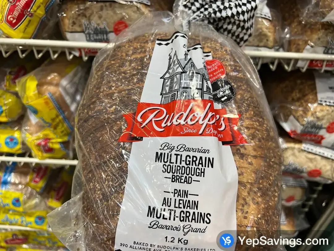 RUDOLPH'S BAKERY BAVARIAN MULTI - GRAIN 1.2 kg D5 - Costco Canada (ITM 1147104)