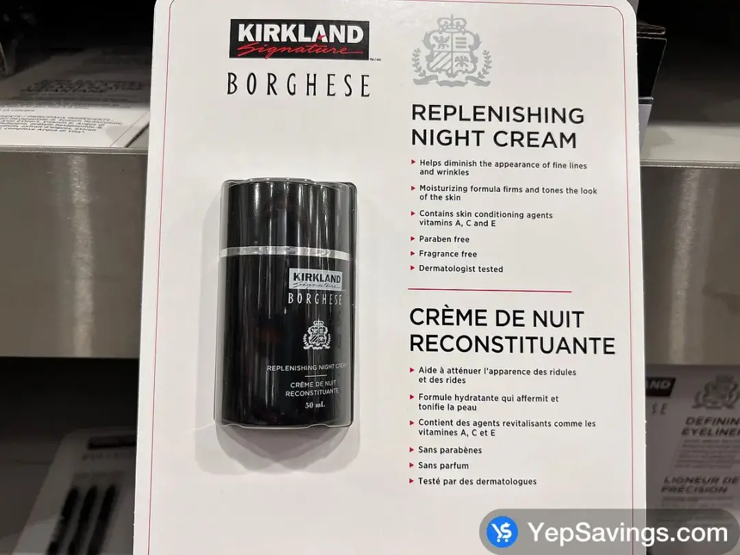 KS BY BORGHESE REPLENISHING NIGHT CREAM 50mL - Costco Canada (ITM 1211091)