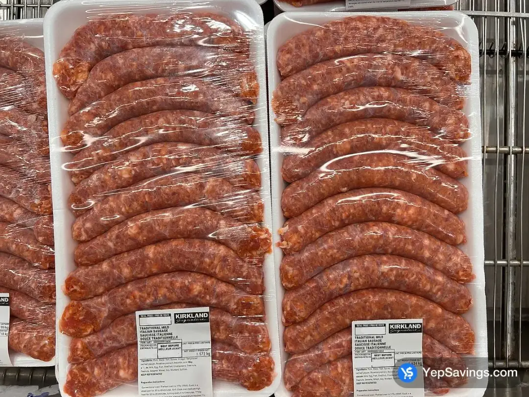 TRADITIONAL MILD GARLIC ITALIAN SAUSAGE - Costco Canada (ITM 10634)