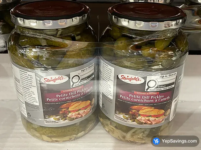 Costco STEINFELD'S PETITE DILL PICKLES 2 x 1 L
