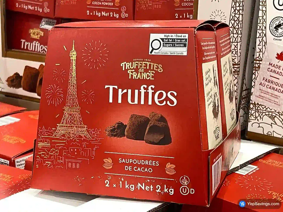 TRUFFETTES DE FRANCE CHOCOLATE TRUFFLES 2 x 1 kg - Costco Canada (ITM 951161)
