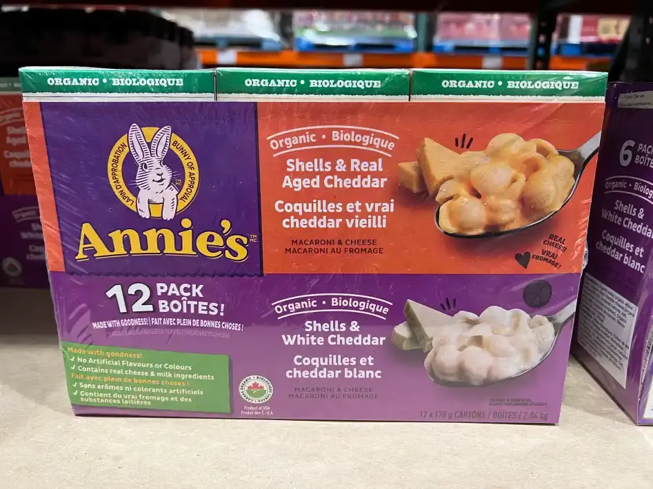 ANNIE'S SHELLS & CHEDDAR 12 x 170 g - Costco Canada (ITM 1242603)