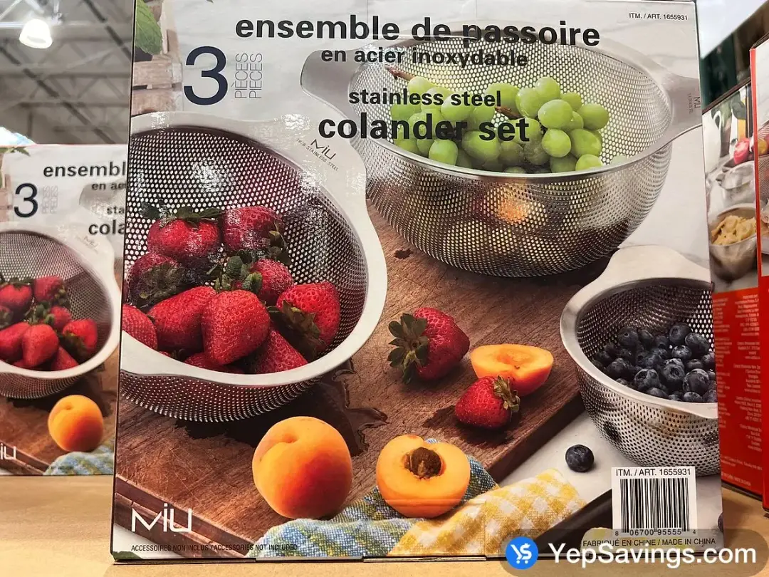 MIU COLANDER SET PACK OF 3 - Costco Canada (ITM 1655931)