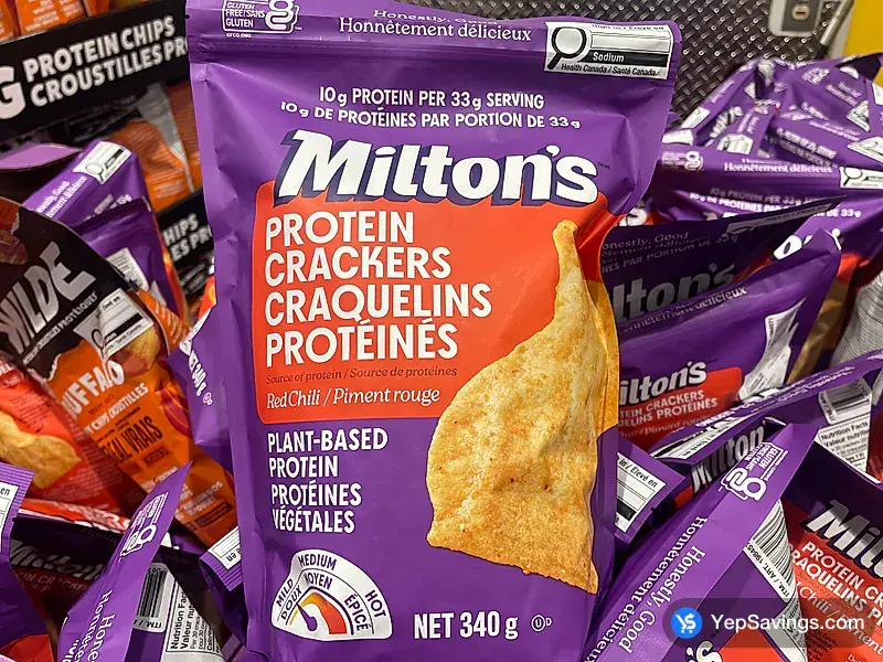 Costco MILTON'S PROTEIN CRACKERS 340 g