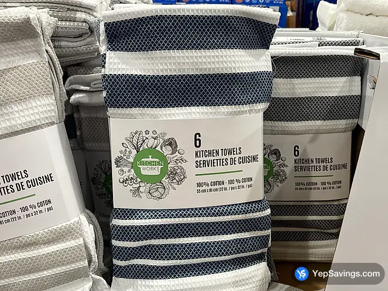 Costco KITCHEN WORKS KITCHEN TOWELS PACK OF 6