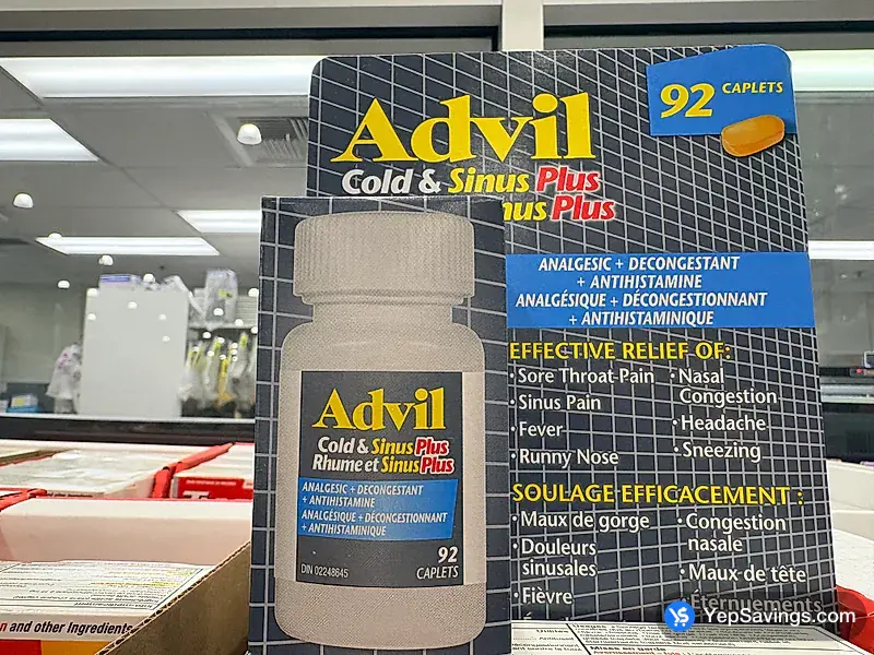Costco *ADVIL COLD & SINUS PLUS 92 CAPLETS