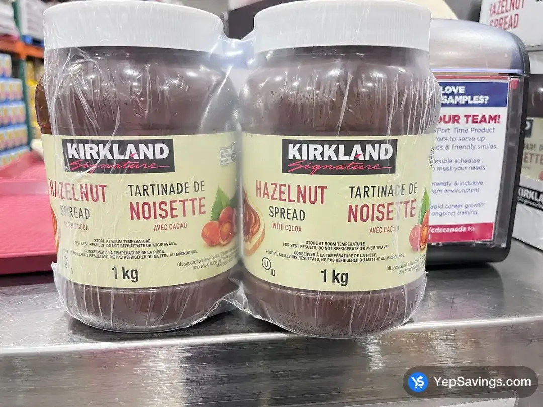 KIRKLAND SIGNATURE HAZELNUT SPREAD 2 x 1 kg - Costco Canada (ITM 1182691)