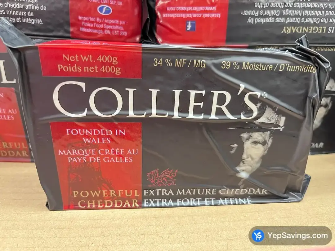 COLLIER'S WELSH CHEDDAR 400g - Costco Canada (ITM 197353)