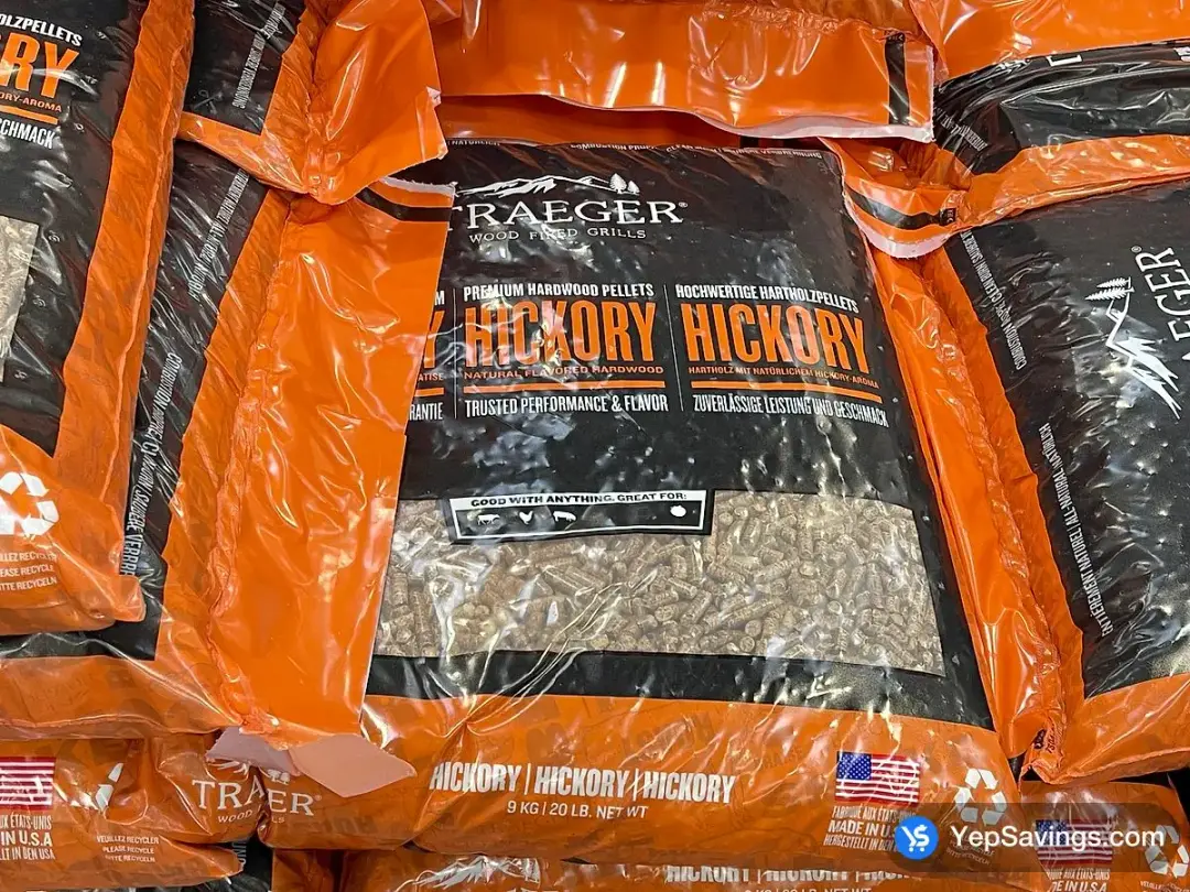 TRAEGER HARWOOD PELLETS 9.07 kg / 20 lb. - Costco Canada (ITM 1038769)