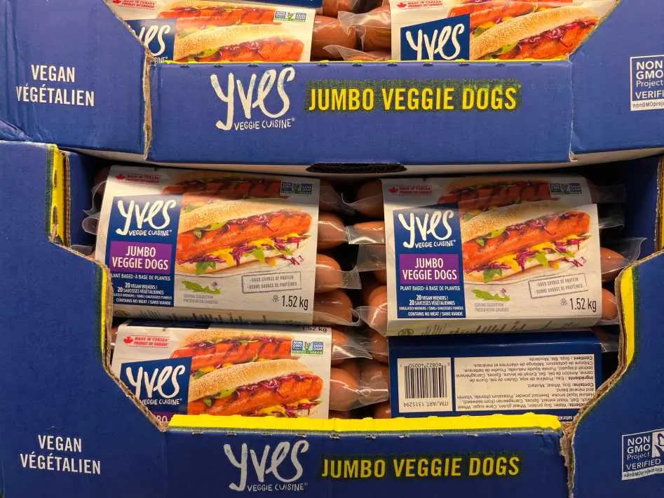 YVES VEGGIE CUISINE JUMBO VEGGIE DOGS 20 x 75 g - Costco Canada (ITM 1315294)
