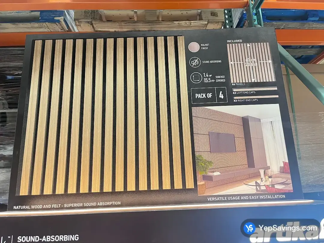 ARTIKA WOOD WALL PANEL PACK OF 4 SONOLOK - Costco Canada (ITM 1811996)
