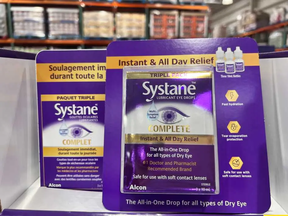 SYSTANE COMPLETE LUBRICANT EYE DROPS 3 X 10 ML - Costco Canada (ITM 1469833)
