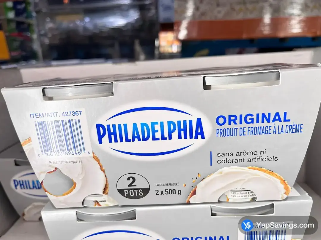 PHILADELPHIA CREAM CHEESE 2 X 500 g - Costco Canada (ITM 427367)