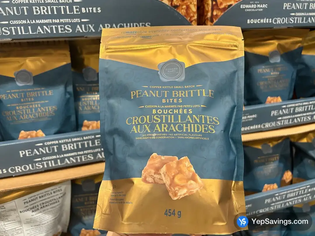 EDWARD MARC PEANUT BRITTLE BITES 454 g - Costco Canada (ITM 1561916)