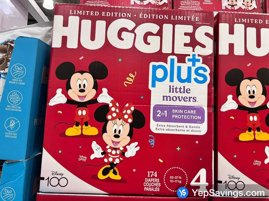 HUGGIES LITTLE MOVERS DIAPERS SIZE 4 PACK OF 174 - Costco Canada (ITM 2955509)
