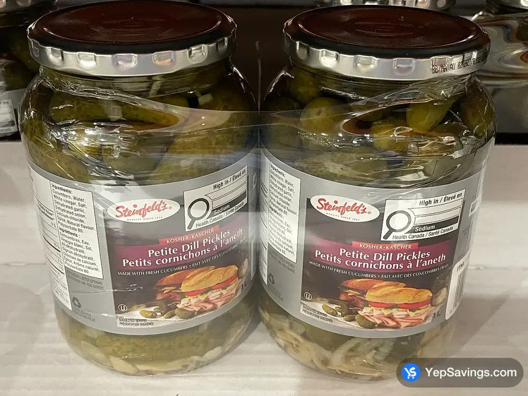 STEINFELD'S PETITE DILL PICKLES 2 x 1 L - Costco Canada (ITM 380180)