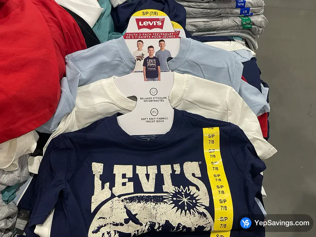 LEVIS 3PK T-SHIRT BOYS SIZES 7-18/20 - Costco Canada (ITM 5681515)