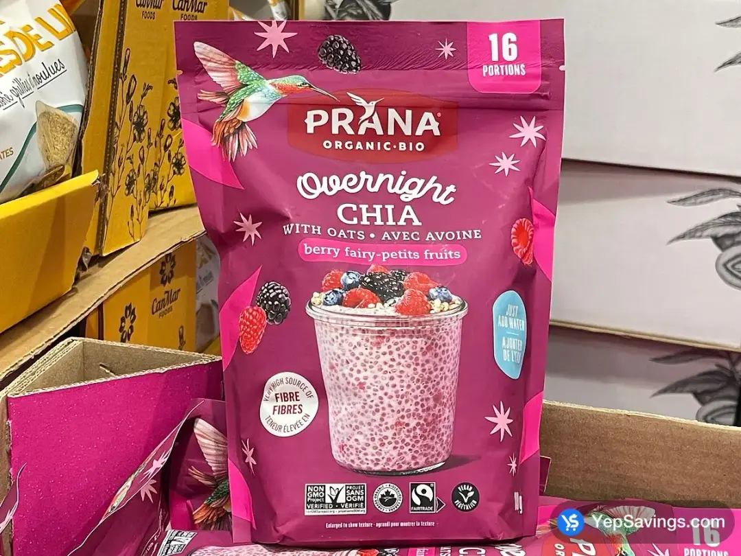 PRANA OVERNIGHT CHIA 800 g - Costco Canada (ITM 1478520)