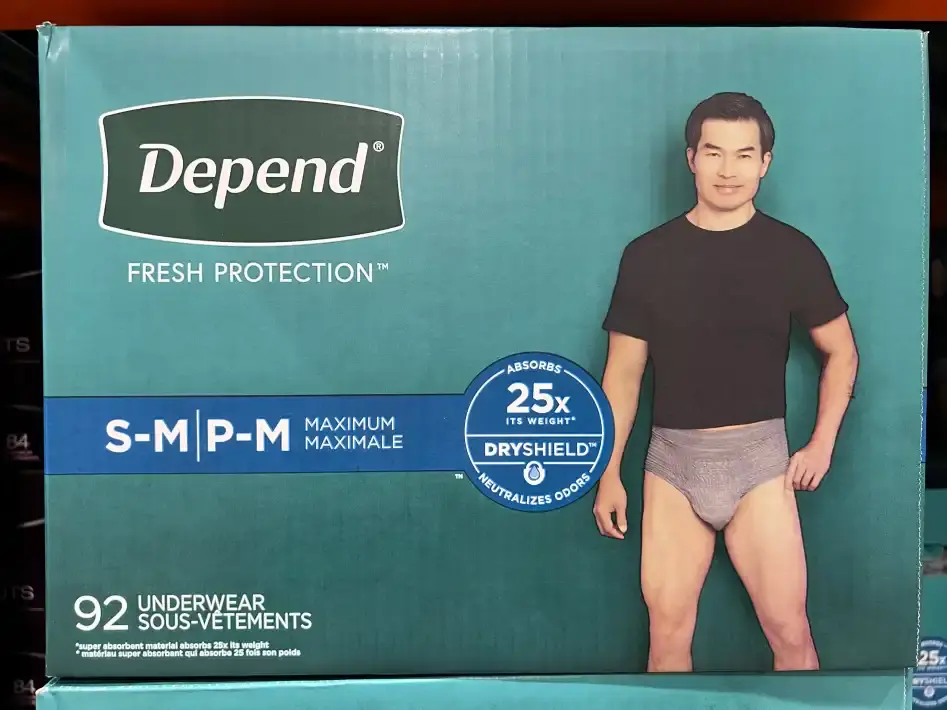 DEPEND UNDERWEAR FOR MEN S/M 92 COUNT - Costco Canada (ITM 2011881)